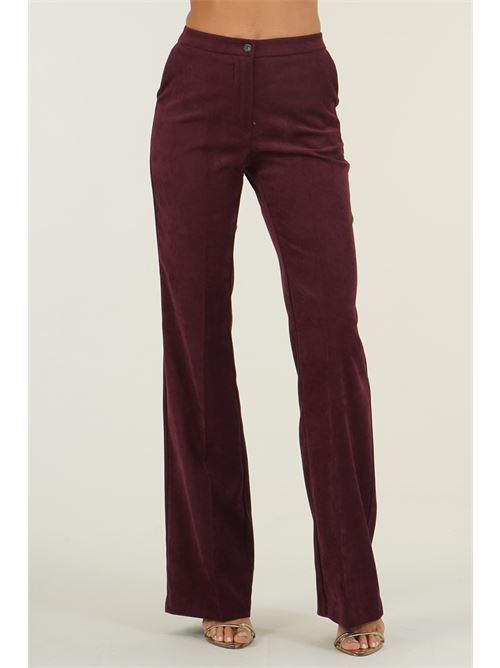 Pantalone vita alta Elmas Phil | 011276BORDO